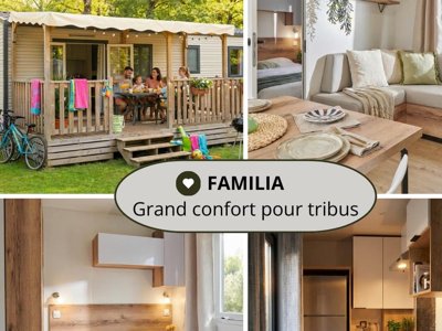 Cliquez pour découvrir toutes les photos de l'HÉBERGEMENT ! mobil-home - Les Rives Du Lac Cantalès photo 9