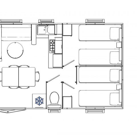 Cliquez pour découvrir toutes les photos de l'HÉBERGEMENT ! mobilhome - Les Rives Du Lac photo 5