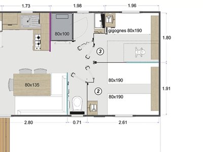 Cliquez pour découvrir toutes les photos de l'HÉBERGEMENT ! mobil-home - Les Rives Du Lac Cantalès photo 5