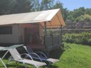 tente en toile et bois - camping D'Arpheuilles photo 6