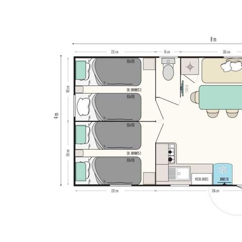 Cliquez pour découvrir toutes les photos de l'HÉBERGEMENT ! mobilhome - L'Ile Verte photo 2