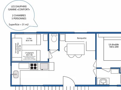 Cliquez pour découvrir toutes les photos de l'HÉBERGEMENT ! mobil-home - AEC Vacances Les Dauphins photo 3