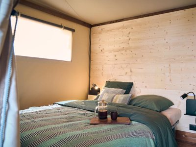 Cliquez pour découvrir toutes les photos de l'HÉBERGEMENT ! tente en toile et bois - U Pinarellu photo 6