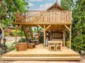 Cliquez pour découvrir toutes les photos de l'HÉBERGEMENT ! tente toile et bois - établissement L'Orangeraie - Paradis photo 4