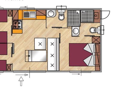 Cliquez pour découvrir toutes les photos de l'HÉBERGEMENT ! mobil-home - Campeggio Villaggio Cerquestra photo 9
