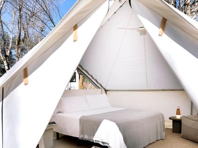 Cliquez pour découvrir toutes les photos de l'HÉBERGEMENT ! tente en toile et bois - WeCamp Cala Montgo photo 4