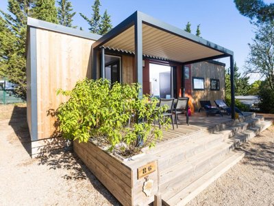 Cliquez pour découvrir toutes les photos de l'HÉBERGEMENT ! mobil-home - Sites Et Paysages - La Pinède photo 2
