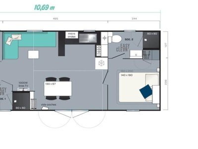 Cliquez pour découvrir toutes les photos de l'HÉBERGEMENT ! mobil-home - La Brise photo 2