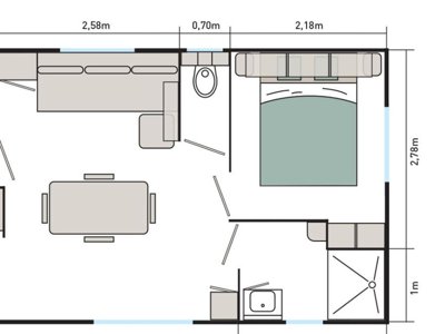 Cliquez pour découvrir toutes les photos de l'HÉBERGEMENT ! mobil-home - De Miremer photo 3