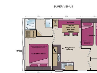 Cliquez pour découvrir toutes les photos de l'HÉBERGEMENT ! mobil-home - Paradis - La Ferme Erromardie photo 3