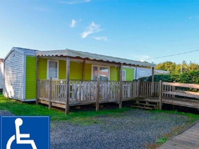 Cliquez pour découvrir toutes les photos de l'HÉBERGEMENT ! mobil-home - Paradis - La Ferme Erromardie photo 2