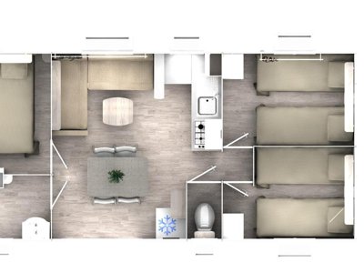 Cliquez pour découvrir toutes les photos de l'HÉBERGEMENT ! mobil-home - Lloret Blau photo 7