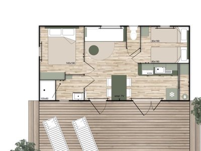 Cliquez pour découvrir toutes les photos de l'HÉBERGEMENT ! mobil-home - Lloret Blau photo 7
