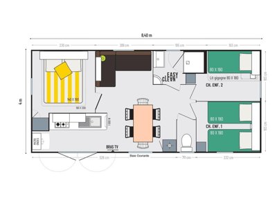 Cliquez pour découvrir toutes les photos de l'HÉBERGEMENT ! mobil-home - L'Océane photo 2