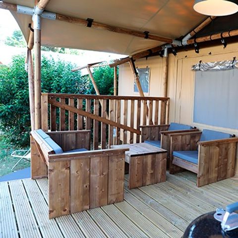 tente toile et bois - Portosole photo 2