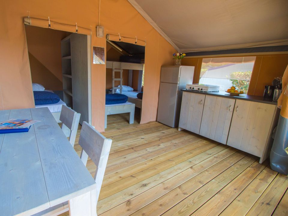 tente toile et bois - Portosole photo 4