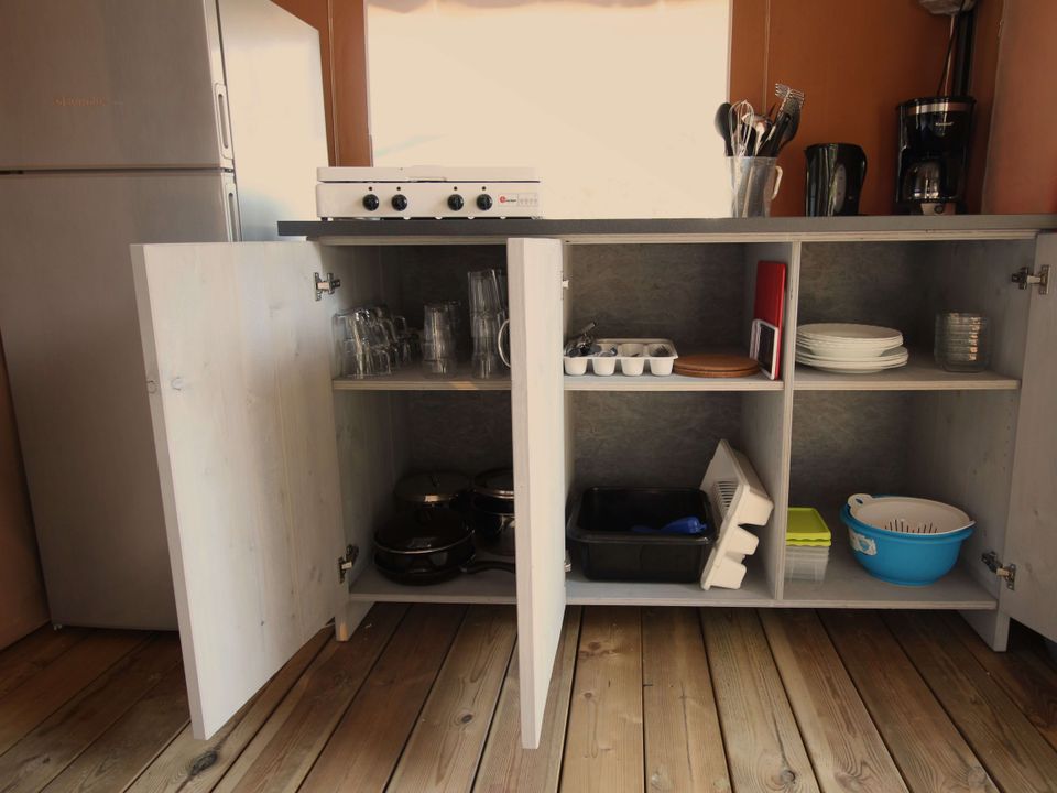 tente toile et bois - Portosole photo 5