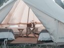 Cliquez pour découvrir toutes les photos de l'HÉBERGEMENT ! tente en toile et bois - camping La Sirena photo 2
