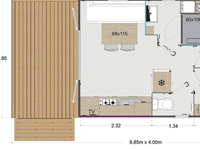 Cliquez pour découvrir toutes les photos de l'HÉBERGEMENT ! mobil-home - Au Tylo Soleil photo 6