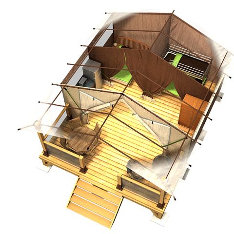 Cliquez pour découvrir toutes les photos de l'HÉBERGEMENT ! lodge - Le Petit Bois photo 2