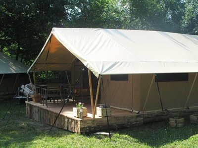 tente en toile et bois - Les Chamberts, & Lodges photo 10