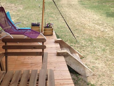 tente en toile et bois - Les Chamberts, & Lodges photo 4