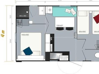 Cliquez pour découvrir toutes les photos de l'HÉBERGEMENT ! mobil-home - Les Chamberts, & Lodges photo 4