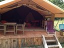 tente en toile et bois - camping Les Chamberts, & Lodges photo 3