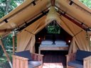 Cliquez pour découvrir toutes les photos de l'HÉBERGEMENT ! tente en toile et bois - camping Les Chamberts, & Lodges photo 3