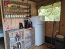 Cliquez pour découvrir toutes les photos de l'HÉBERGEMENT ! tente en toile et bois - camping La Chabanne photo 4