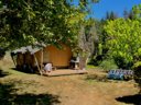 Cliquez pour découvrir toutes les photos de l'HÉBERGEMENT ! tente en toile et bois - camping La Chabanne photo 7