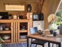 tente en toile et bois - camping Les Jardins Du Morbihan photo 2