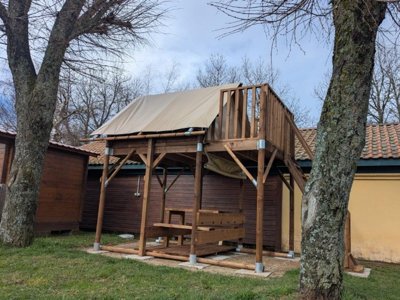 tente en toile et bois - D'auberoche photo 3