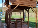tente en toile et bois - camping D'auberoche photo 4