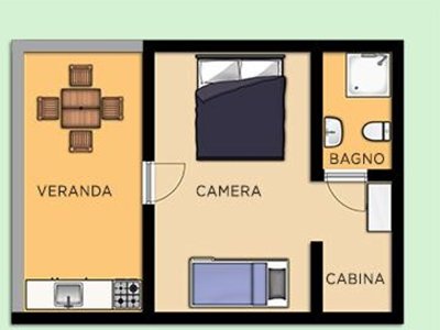 Cliquez pour découvrir toutes les photos de l'HÉBERGEMENT ! bungalow - Villaggio Calapineta photo 4