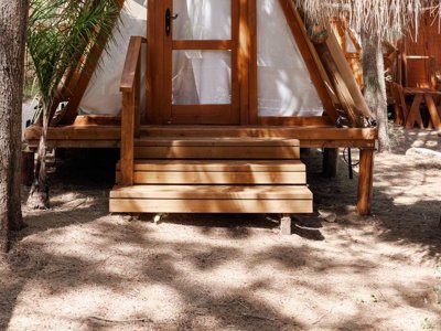 Cliquez pour découvrir toutes les photos de l'HÉBERGEMENT ! tente en toile et bois - TAIGA Tarifa Punta Paloma photo 2