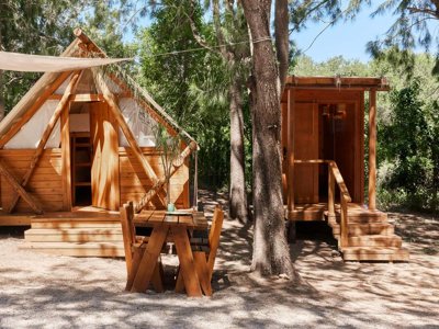 Cliquez pour découvrir toutes les photos de l'HÉBERGEMENT ! tente en toile et bois - TAIGA Tarifa Punta Paloma photo 2