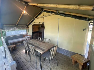 Cliquez pour découvrir toutes les photos de l'HÉBERGEMENT ! tente en toile et bois - Mamers Les Portes Du Perche photo 7