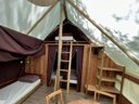 Cliquez pour découvrir toutes les photos de l'HÉBERGEMENT ! tente en toile et bois - camping Xtrem Village photo 4