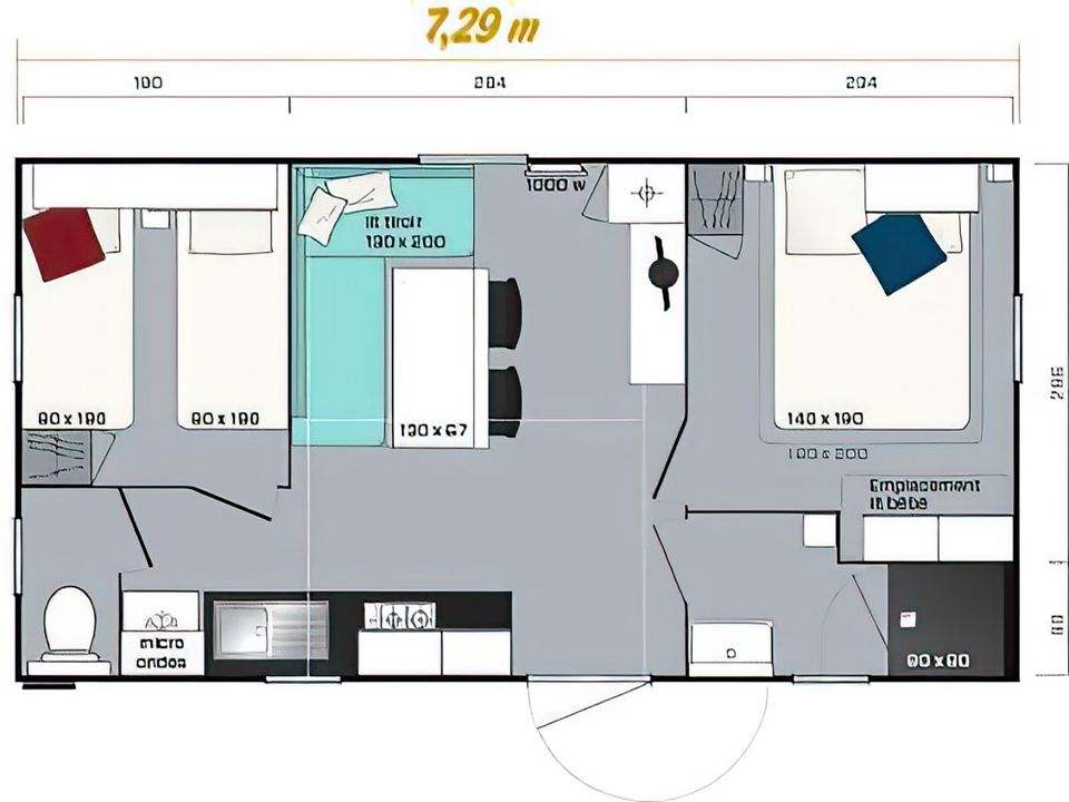 Cliquez pour découvrir toutes les photos de l'HÉBERGEMENT ! mobil-home - De Puyloubier-Aquadis Loisirs photo 4