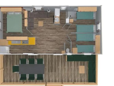 Cliquez pour découvrir toutes les photos de l'HÉBERGEMENT ! mobil-home - Bi Village photo 11