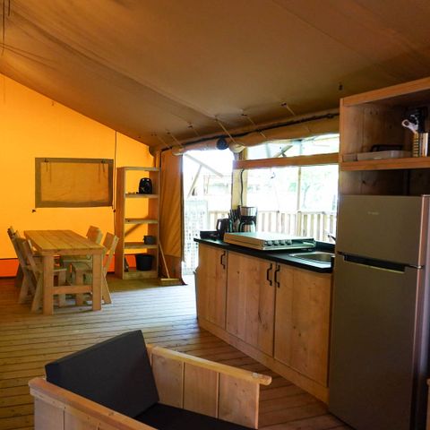 Cliquez pour découvrir toutes les photos de l'HÉBERGEMENT ! tente toile et bois - Vodatent Pittoresque photo 5