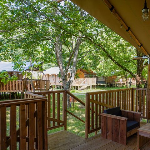 Cliquez pour découvrir toutes les photos de l'HÉBERGEMENT ! tente toile et bois - Vodatent Pittoresque photo 3