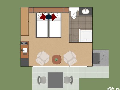 Cliquez pour découvrir toutes les photos de l'HÉBERGEMENT ! mini-maison - Vakantiehoeve Si-Es-An photo 12