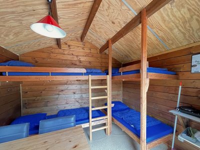Cliquez pour découvrir toutes les photos de l'HÉBERGEMENT ! tente en toile et bois - Vakantiehoeve Si-Es-An photo 4