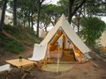 tente toile et bois - établissement Kampaoh Calella photo 3