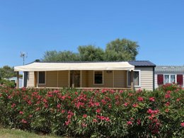 Camping Pas Cher vous présente avec son site Officiel campingpascher.fr, le Camping De L'Arnel classé 2 étoiles, situé sur la commune de Villeneuve Les Maguelonne dans le département Hérault (Languedoc Roussillon) en France. Le camping De L'Arnel, vous présente un hébergement de type mobil-home de 33 m² pour 6 personnes avec climatisation. Le camping De L'Arnel vous propose du mercredi 01 avril au mercredi 08 avril 2026 pour 7 nuits à 495€. Cette location propose 114 dates différentes pour réserver votre séjour. Découvrez également les 13 autres gammes d'hébergements du camping. Les Avis clients pour le Camping De L'Arnel sont excellents avec une note moyenne de 9 sur 10. MerÉtang, Bassin enfant, Piscine extérieure, Animations familiales, Cyclisme, Pétanque, Salle de jeux vidéo, Trampoline, Boulangerie, Bureau de tabac, Restaurant, Station-service, Supermarché,... En savoir plus : cliquez-ICI.