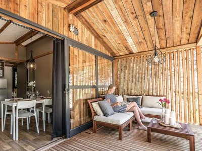 Cliquez pour découvrir toutes les photos de l'HÉBERGEMENT ! chalet - Slow Village La Roque-sur-Cèze photo 2