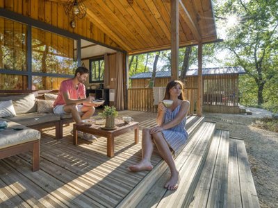 Cliquez pour découvrir toutes les photos de l'HÉBERGEMENT ! chalet - Slow Village La Roque-sur-Cèze photo 2