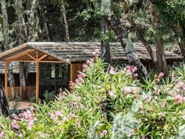 Camping Pas Cher vous présente avec son site Officiel campingpascher.fr, le Camping Slow Village La Roque-sur-Cèze classé 5 étoiles, situé sur la commune de La Roque Sur Ceze dans le département Gard (Languedoc Roussillon) en France. Le camping Slow Village La Roque-sur-Cèze, vous présente un hébergement de type chalet de 25 m² pour 2 personnes avec climatisation. Le camping Slow Village La Roque-sur-Cèze vous propose du lundi 06 avril au lundi 13 avril 2026 pour 7 nuits à 805€. Cette location propose 107 dates différentes pour réserver votre séjour. Découvrez également les 6 autres gammes d'hébergements du camping. Rivière, Piscine extérieure, Animations familiales, Club enfants, Aire de jeux enfants, Ping-pong, Pétanque, Randonnée, Terrain multisports, Dépôt de pain, Restaurant, Snack/Bar, Épicerie,... En savoir plus : cliquez-ICI.